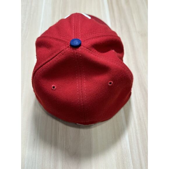 Texas Rangers New Era 59FIFTY Red Fitted Hat Size 7 1/8 Made in USA - Picture 3 of 7